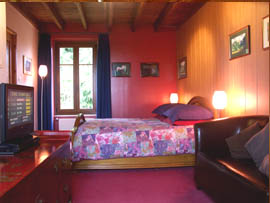 red bedroom